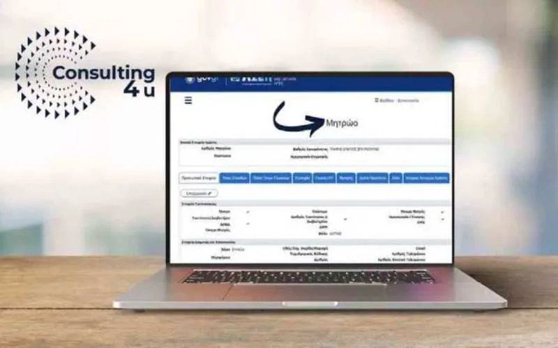 Ενδεικτική εικόνα - στιγμιότυπου οθόνης εμφάνισης του περιεχομένου του μητρώου ΑΣΕΠ.